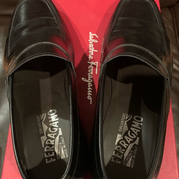 SALVATORE FERRAGAMO Calfskin Loafers *Sold* - Picture 7 of 8